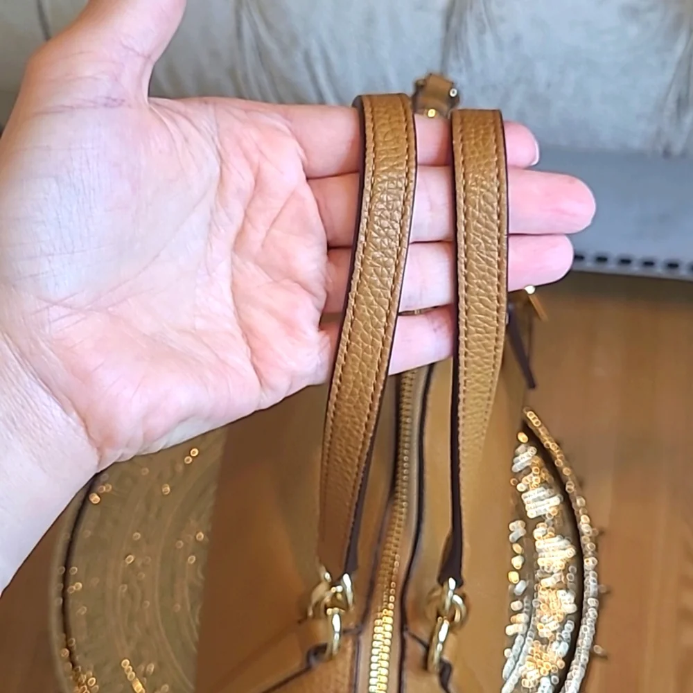 Coach Mini Kelsey Satchel Handbag Tan - Picture 8 of 13